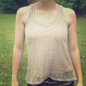 White and tan Small top